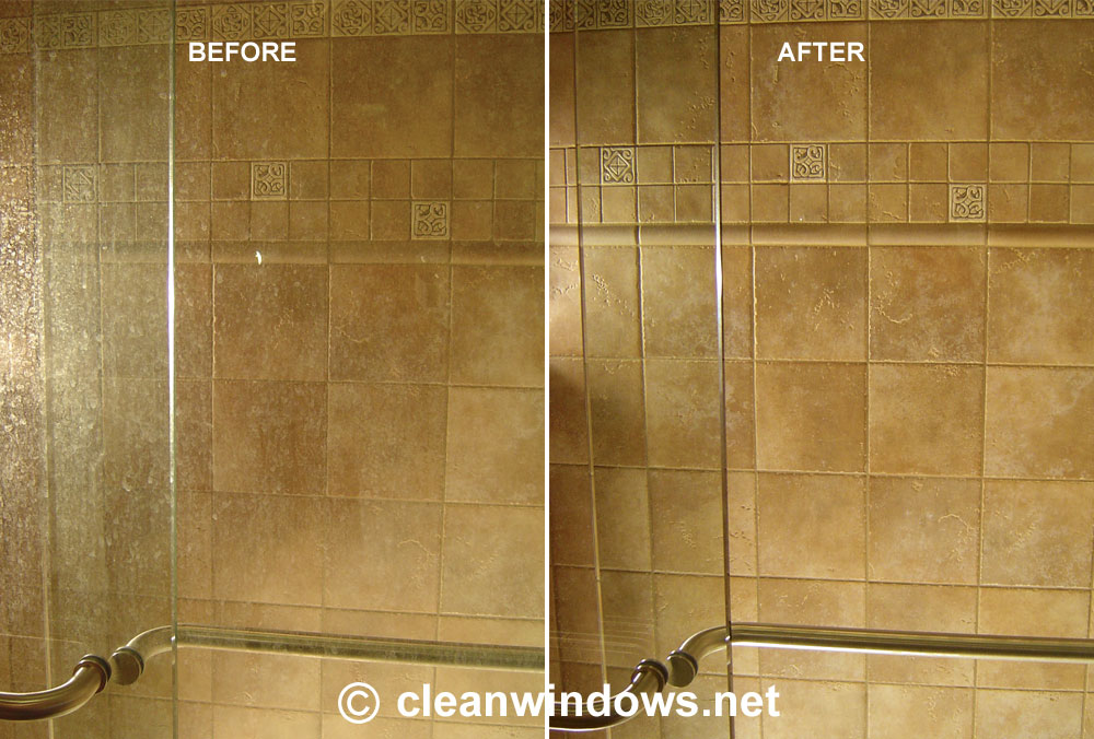 Bathroom Glass Cleaner Hard Water Spot Remover For Shower Door